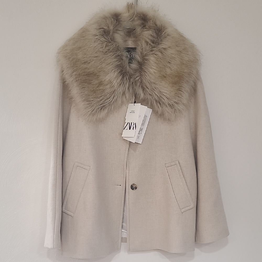 NWT Zara Manteco Wool Jacket Size M (L)